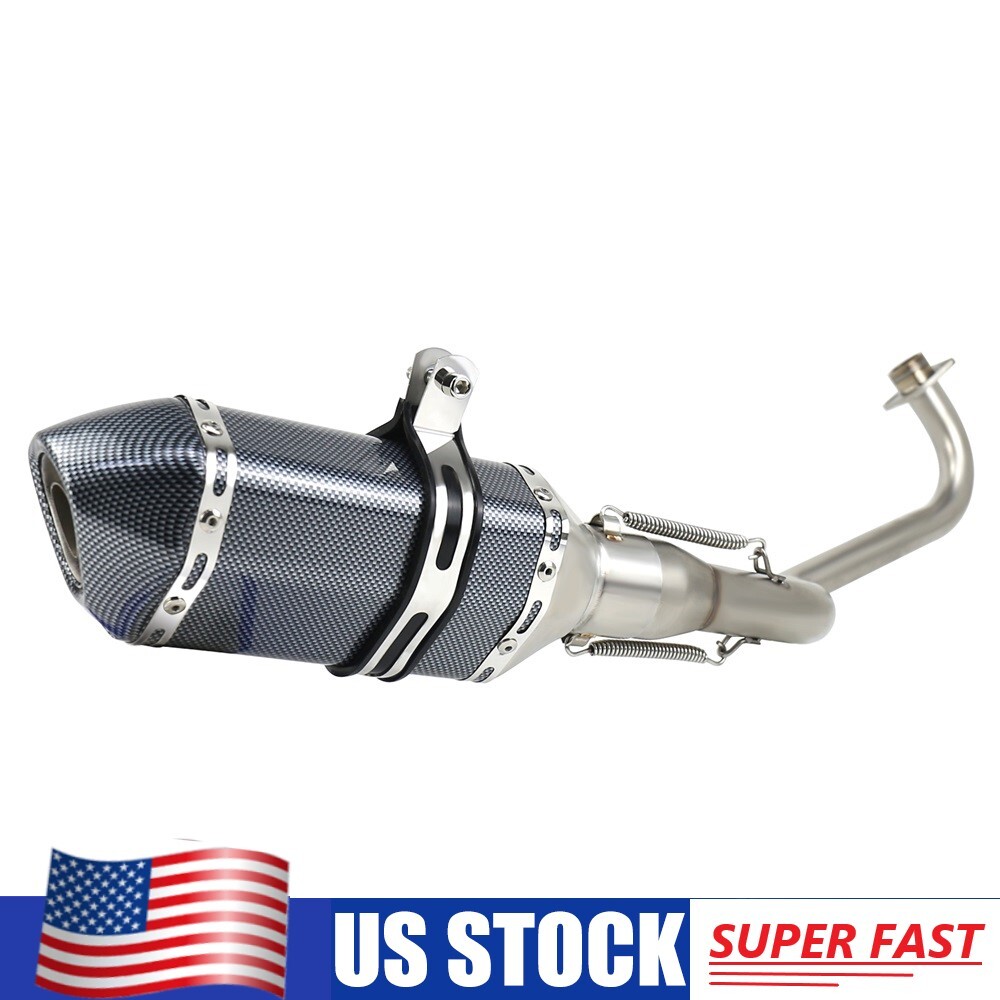 Mid Low Exhaust Muffler w/ Silencer For Honda Grom MSX125 Boom
