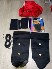 PIRATE BOOT COVERS NEW MUSTACHE BEARD HALLOWEEN