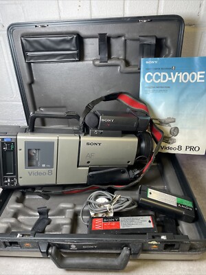 Sony CCD-V100E video 8 PRO Camcorder. PARTS NOT WORKING | eBay