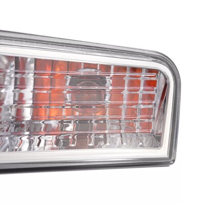 2-Piece Clear Corner Turn Signal Lights For Jeep Liberty 2008-2012 - Chrome Housing, Includes Bulbs