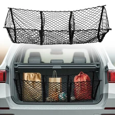 3 Pocket Cargo Net Heavy-Duty Storage Organizer Holder Accessories Universal