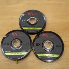 Scientific Anglers Absolute 6X Fluorocarbon Trout Supreme Tippet 30M -LOT Of 3 