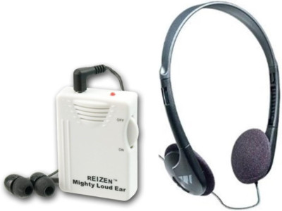 Mighty Loud Ear 120Db Personal Sound Hearing Amplifier with Earphones and Extra