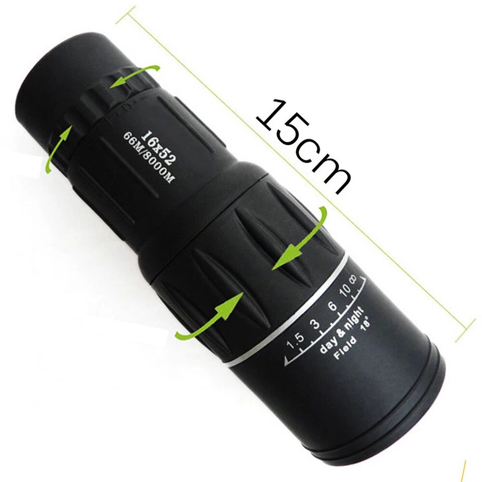 HD Scope 16x52 Dual Focus Monocular Telescope Hunting Spotting Binoculars New - Image 4 of 4