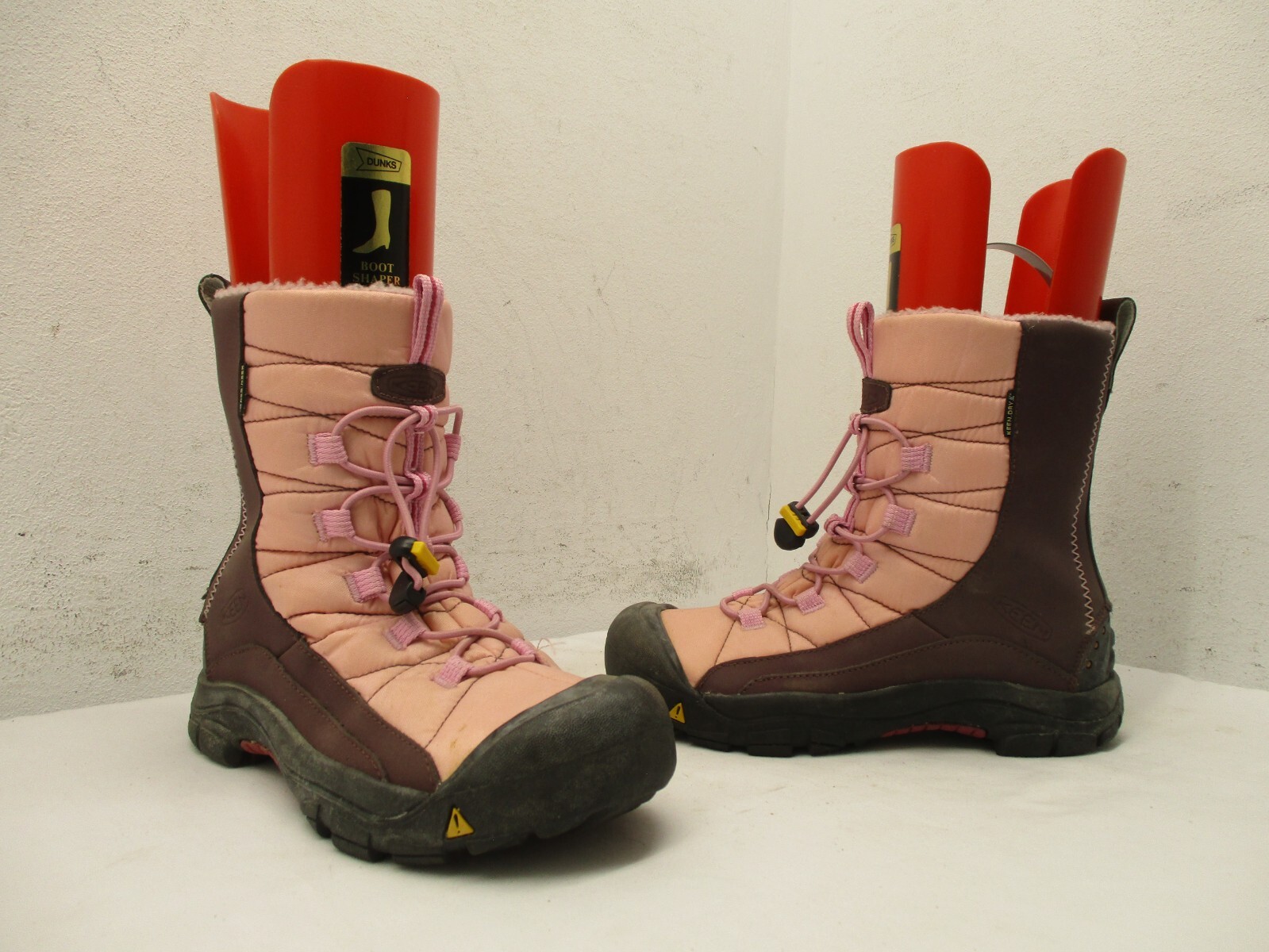 Stivali da neve Keen marroni rosa con zip Keendry giovanili taglia 4