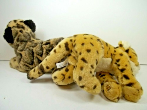 Ganz Webkinz Signature Cheetah and Signature Endangered Cloud Leopard Plush - Picture 2 of 4