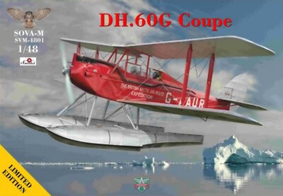 DH-60G Coupe (British Polar expedition) scale model kit Sova Model 48001 - 1/48