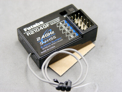 Futaba S-FHSS R2104GF Nitro Gas EP 4Ch Receiver Rx 4PL 4PLS 4PV 4PM 4PX 7PX 10PX