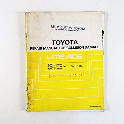 Toyota Repair Manual For Collision Damage Lite Ace Km3 YM3 CM35