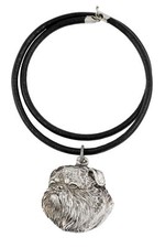 Brussels Griffon,Griffon Bruxellois I - Necklace With Dog,Silver-Plated Pendant