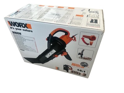 Elektro Laubbläser Laubsauger Mulcher 3-in-1 3000W 45L Fangsack WG505E