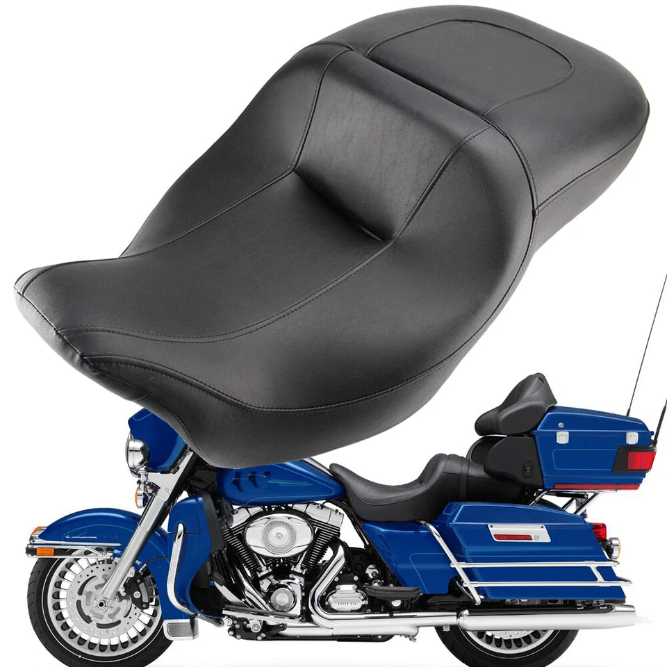 Rider and Driver Passenger 2-Up Seat For Harley Electra Glide Ultra Limited FLHT - Image 2 of 4