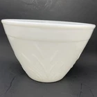 Vintage 1950’s Hazel Atlas White Cattail Milk Glass Bowl