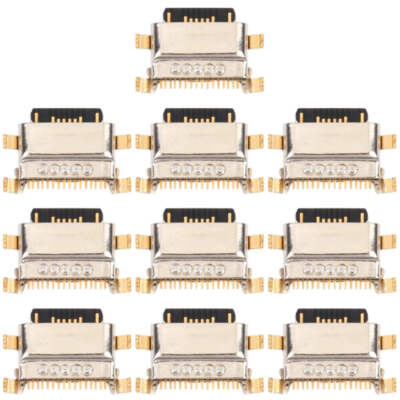 10 PCS Charging Port Connector for Xiaomi Redmi Note 9/10X 4G