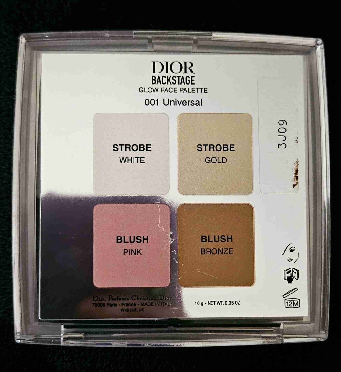 Dior #1 Backstage Glow Quad Mirror Highlighter Face Palette