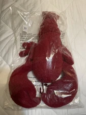 NEW Pottery Barn Larry The Lobster Cozy Pillow Coastal Nautical Beach RED