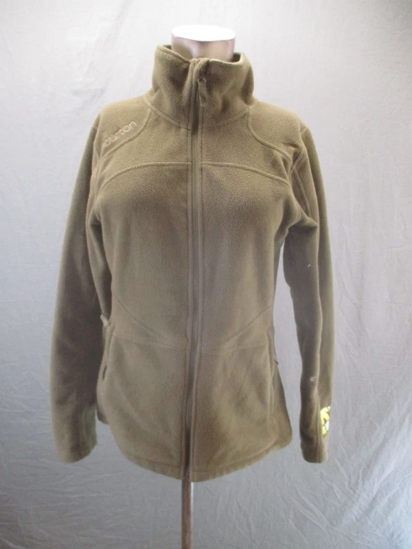 burton dryride full zip stand collar fleece athletic jacket