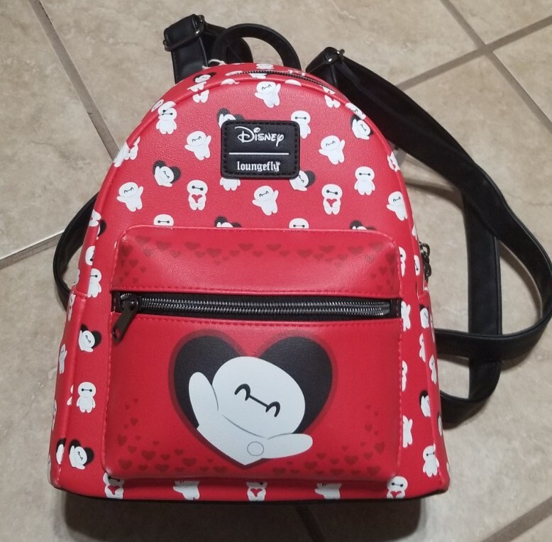 Loungefly Disney Big Hero 6 Baymax Chibi Hearts Allover 