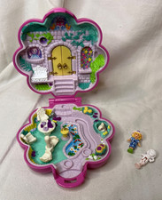 Vintage 1990 Polly Pocket Garden Surprise Pink Compact Bluebird 100 COMPLETE