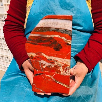 9.32LB TOP Natural Red jasper Quartz Crystal mineral specimen Healing Decoration