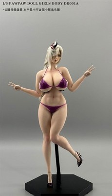 PawPawDoll 1/6 DK001A Female Pale Sexy Plump Large Bust Flexible Body 12''Figure