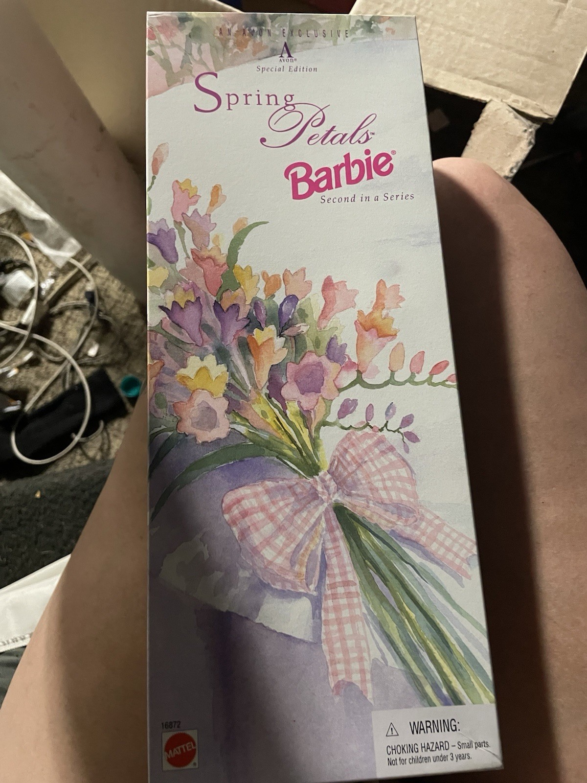 Spring Petals Barbie Doll Brunette Avon Exclusive Special Edition 1996 Mattel