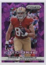 2013 Panini Prizm Rookie Purple Cracked Ice Prizm /40 Vance McDonald #297 6w8