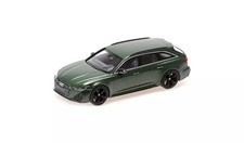 Mini car 1/43 Audi RS 6 Avant 2019 (matte green) "MINICHAMPS" [410018017]