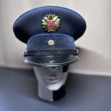 Vintage Lithuanian Prison Dept Officer Visor Cap – Early Post-Independence