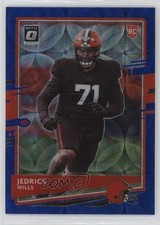 2020 Panini Donruss Optic Rookies Blue Scope Prizm Jedrick Wills #119 13c1