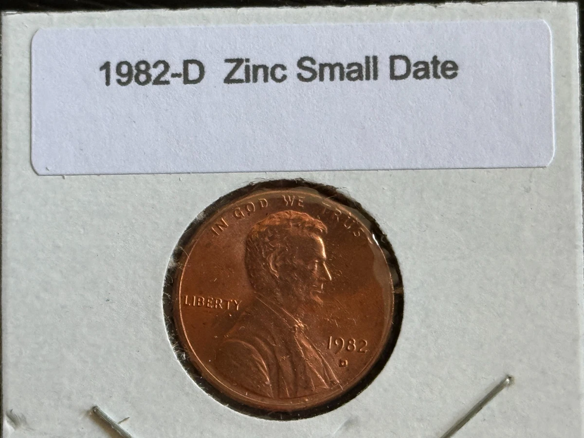 1982 D Lncoln Memoral Cent Small Cents: Znc - Small Date - For Sale