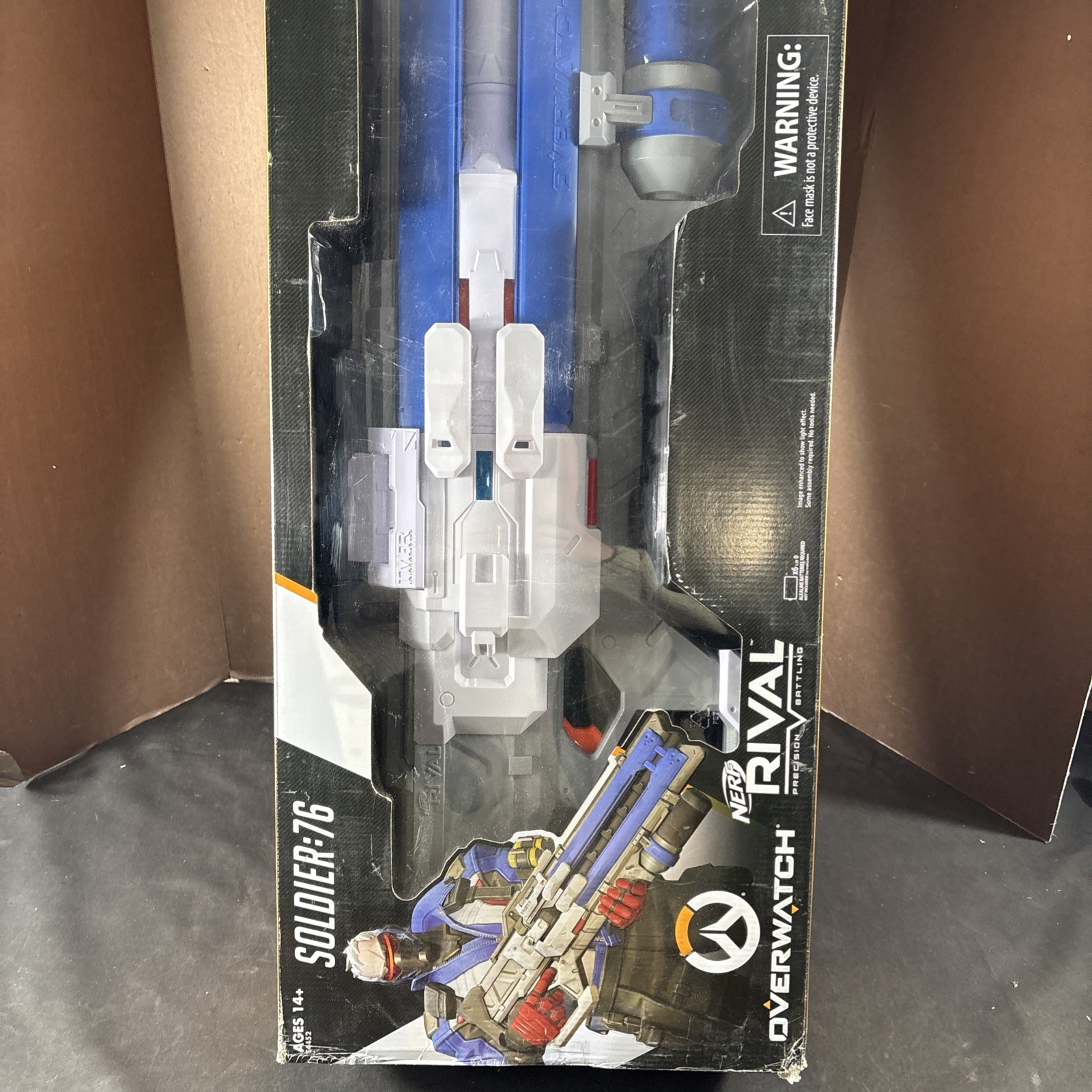 NERF OVERWATCH RIVAL SOLDIER 76 HUGE NERF GUN KIDS GIFT VIDEO GAME VISOR NEW
