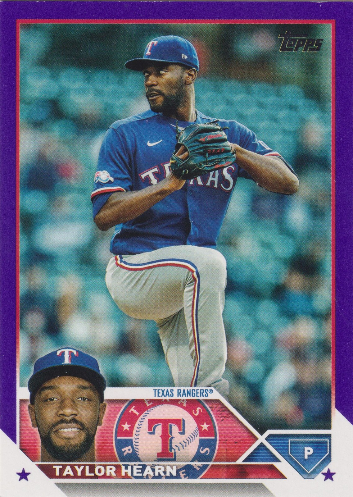 2023 Topps #354 Taylor Hearn Purple