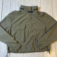 layer 8 Short  women jacket Green Pullover Ha...
