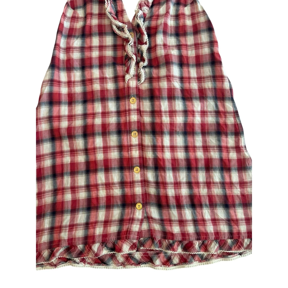 JUICY COUTURE BEACH PLAID DRESS SIZE SMALL - Image 2 of 4