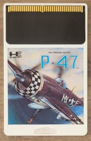 P-47 The Freedom Fighter PC Engine P47 (Japan Import) HuCARD W/Case & Manual