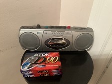 Aiwa CS-P500 Cassette Player Portable AM/FM Radio Recorder Working W/2 cassettes