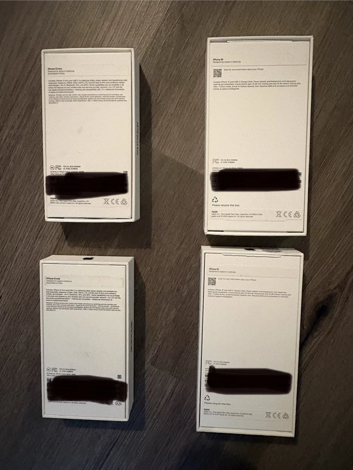 Lote de cajas OEM para Apple iPhone - iPhone 13 y 16 Foto 4 de 4