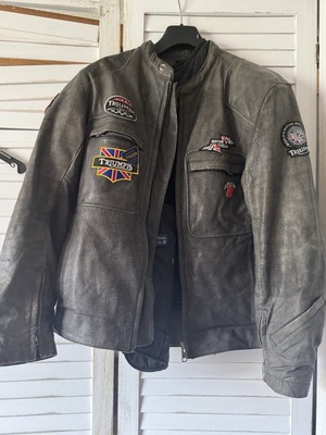 Triumph Jacke Attitude 38/48 Lederjacke Biker Jacke