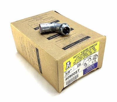 #ad Arlington 40900ST 90 Degree Snap 2 It Connector Pack 25 NEW $50.00
