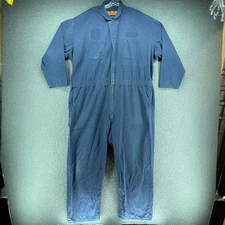Red Kap Coveralls Mens 58 Reg Blue Workwear Jumpsuit