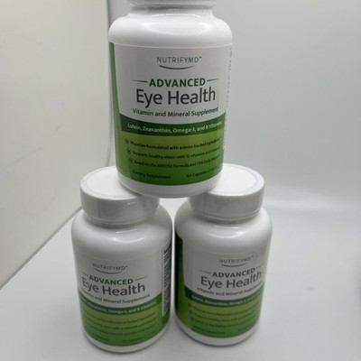 3 Pk Advanced Eye Health Vitamin and Mineral Supplement with Lutein, Zeaxanthin