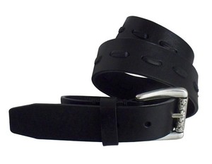 Danbury Casual Belt Womens Lacing Non-Stitched Edges XL Black 6510310 CLEARANCE