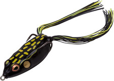 Pad Crasher Topwater Bass Fishing Hollow Body Frog Lure with Weedless Hooks