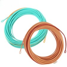 Head Fly Fishing Line With 2 Welded Loops Double Color Floating Fly Line FlyLine