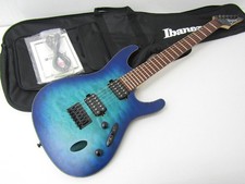 Guitarra Eléctrica Ibanez S621QM Acabado Azul Modelo G5215