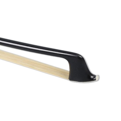 1PCS Violin Bow 4/4 Black Carbon Ebony Frog Bow Horsehair Inlay Eye Style Frog - Picture 4 of 7