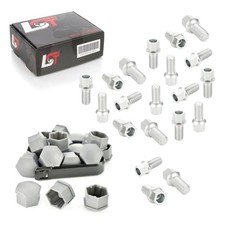 20x Radschrauben Set mit Kappen Kugelbund M14x1,5x27 für SKODA KAROQ KODIAQ