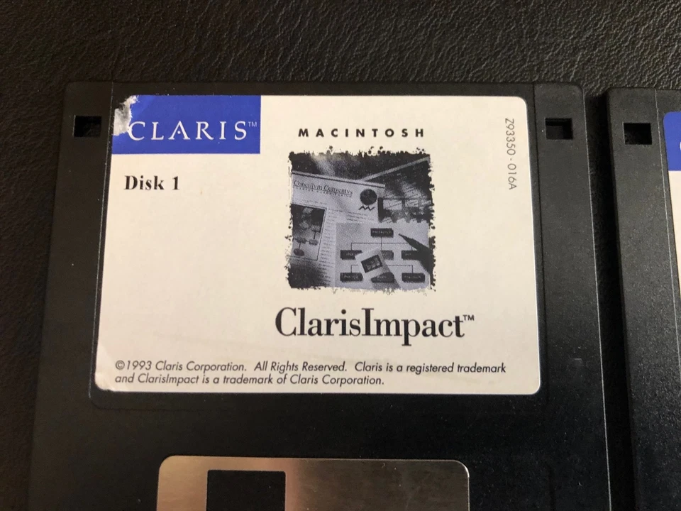 Claris Impact 6 Disk Set  3.5" Floppy Diskette / Macintosh Computer Software - Image 2 of 4