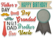Sizzix Thinlits Die Set 662616 Male Occasions